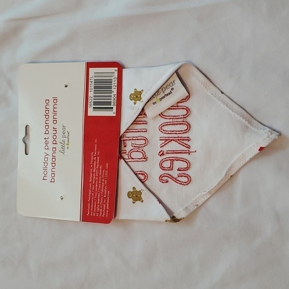 Little Pear Holiday Pet Bandana Christmas "I ate Santa's Cookies" Small/Medium - Picture 7 of 8